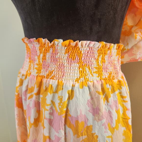 MICHELLE MCDOWELL Sadie Spring Blooms Orange 2pc Set, Size Medium - Picture 10 of 16
